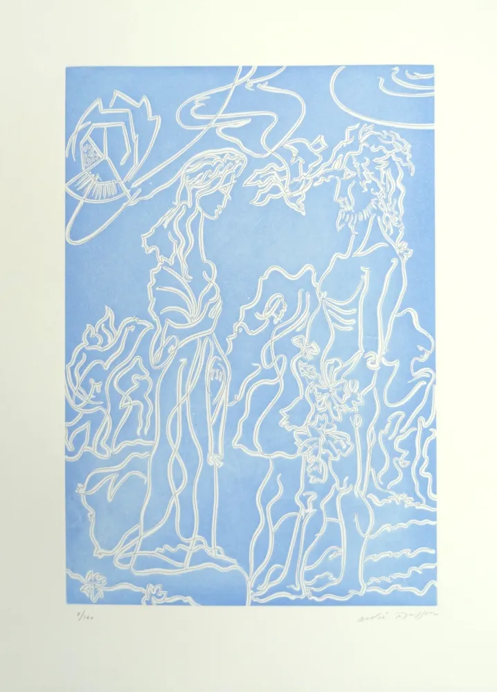 Гравюра Masson - Ulysse et Nausicaa