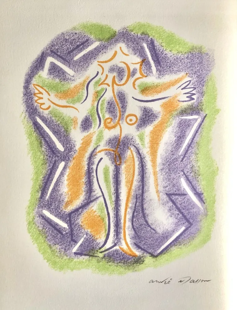 Литография Masson - Une étoile de craie