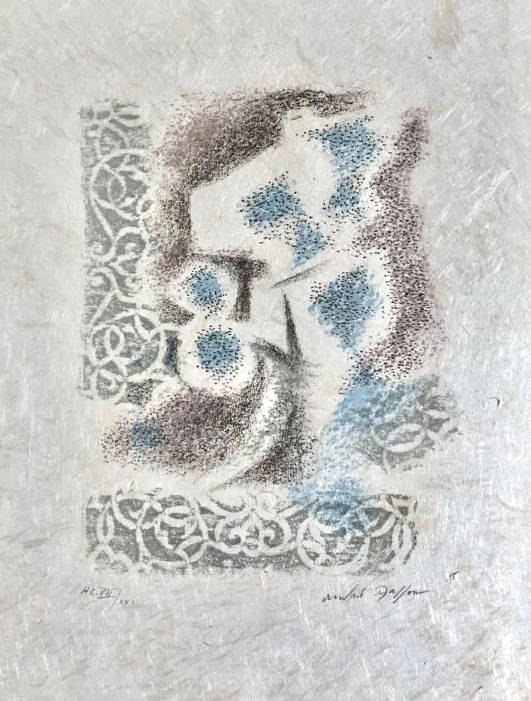 Литография Masson - Une étoile de craie