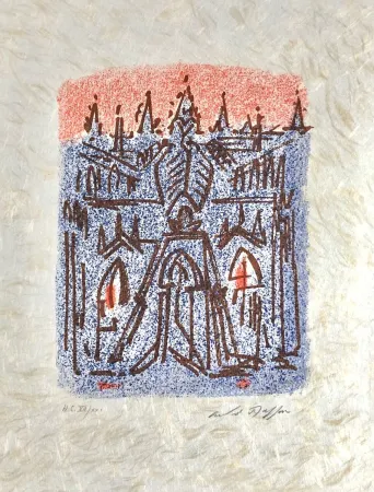 Литография Masson - Une étoile de craie