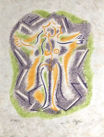 Литография Masson - Une étoile de craie