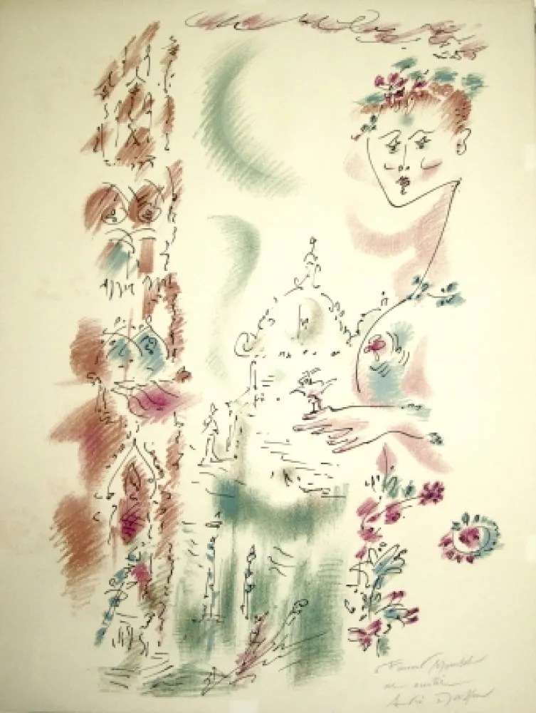 Литография Masson - Venise en fleurs