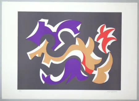 Литография Mastroianni  - Composizione