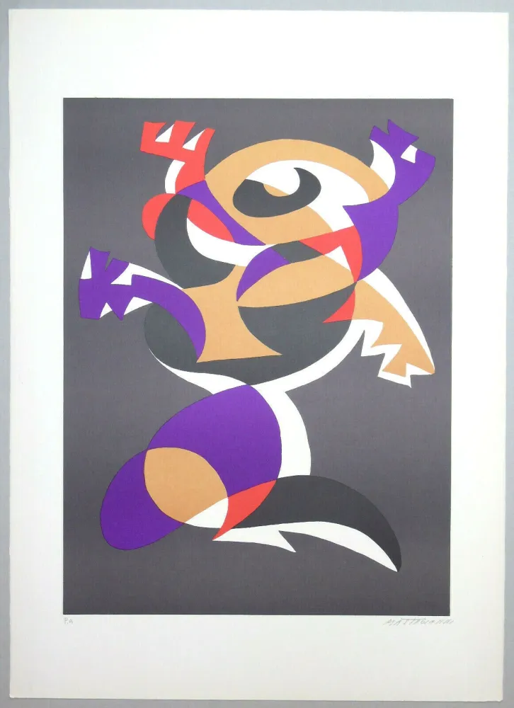 Литография Mastroianni  - Composizione