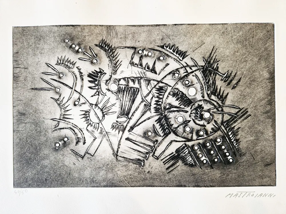 Офорт Mastroianni  - Senza titolo