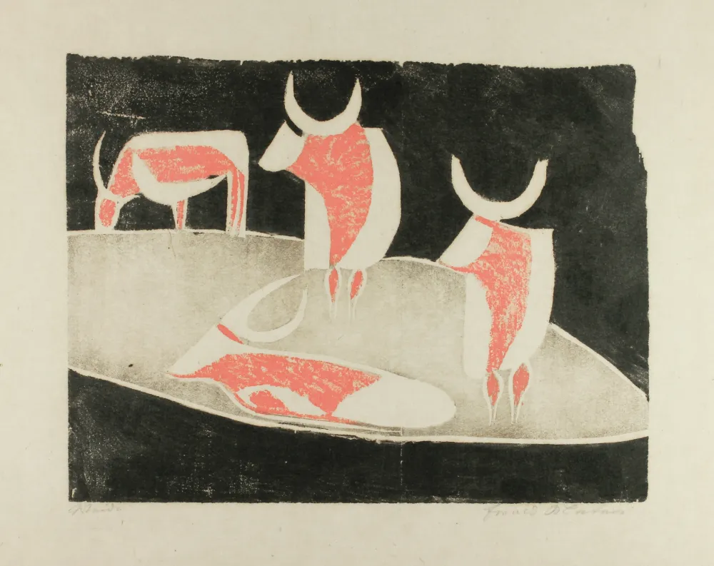 Гравюра На Дереве Mataré - Weide (Meadow)