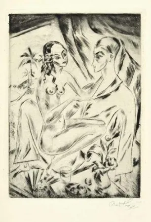 Гравюра Mathey - Sechs Radierungen zu Hans Bethge's Satuila