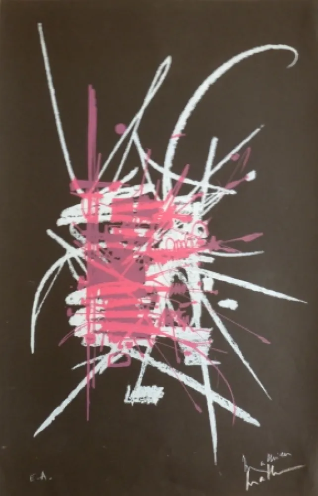 Литография Mathieu - Sans titre