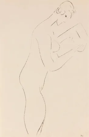 Литография Matisse - 113-Year-Old Lithograph La Lecture, nu de profil