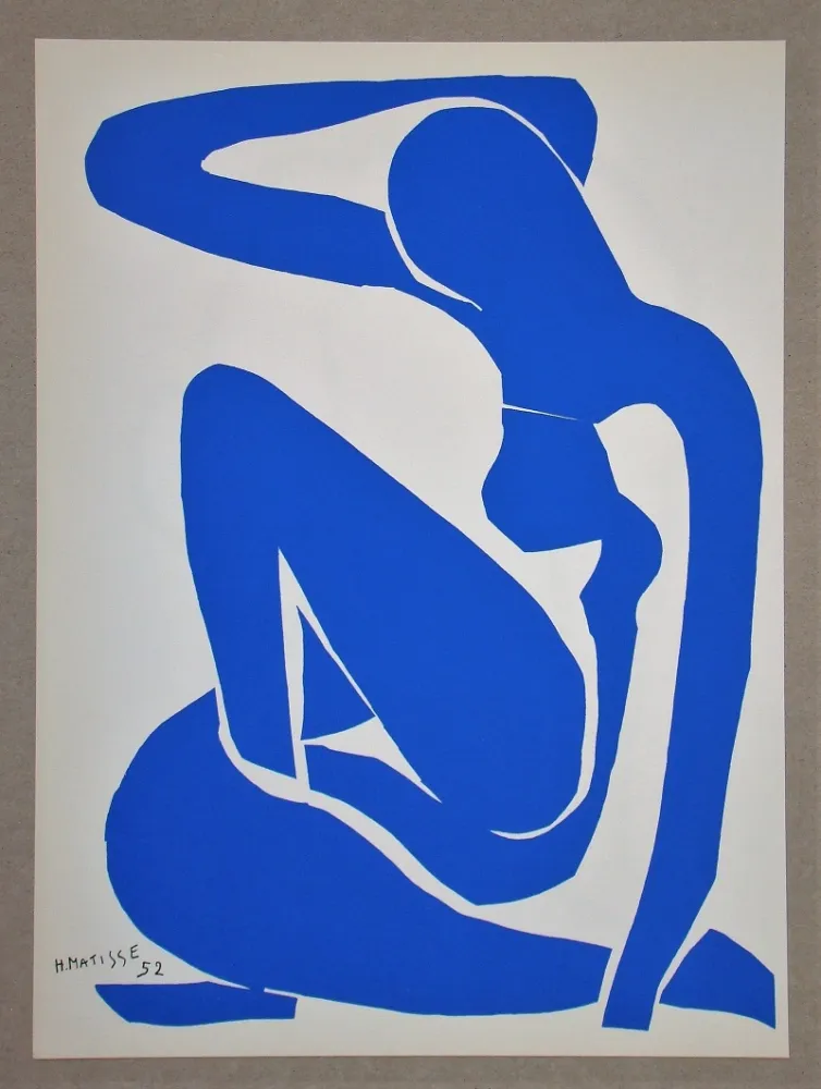 Литография Matisse (After) - Nu bleu I.-1952