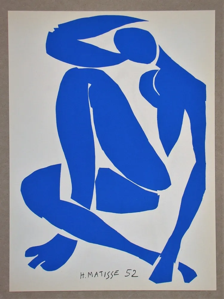 Литография Matisse (After) - Nu bleu IV.-1952