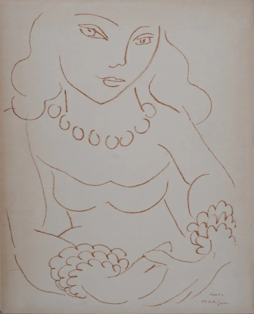 Литография Matisse (After) - Portrait de femme