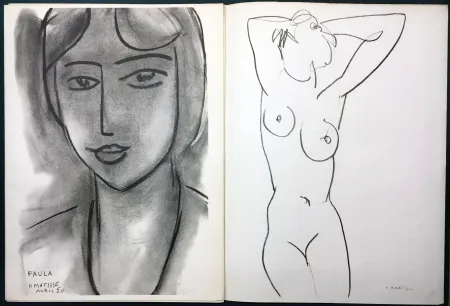 Иллюстрированная Книга Matisse - Derrière le Miroir n° 46-47. MATISSE. Mai 1952. 1ère Édition.