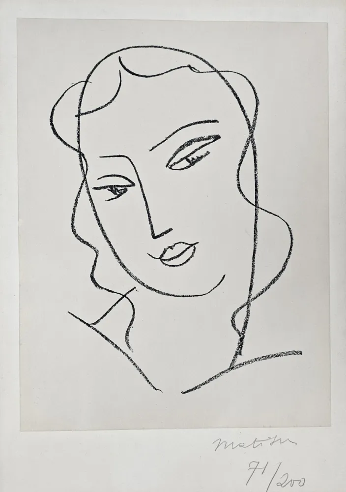 Литография Matisse - Etude pour la Vierge