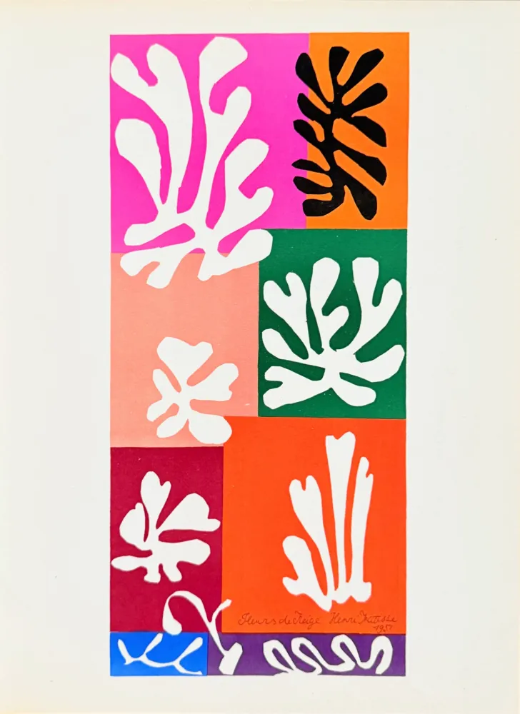 Литография Matisse - Fleurs de Neige