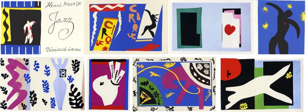 Иллюстрированная Книга Matisse - JAZZ (20 lithographies en couleurs hors-texte).