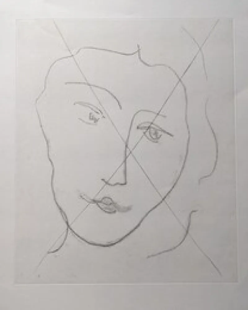 Офорт Matisse - Jeune femme mélancolique