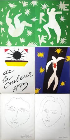 Иллюстрированная Книга Matisse - LA CHUTE D'ICARE. Verve. Vol. IV, No. 13. DE LA COULEUR (1945)