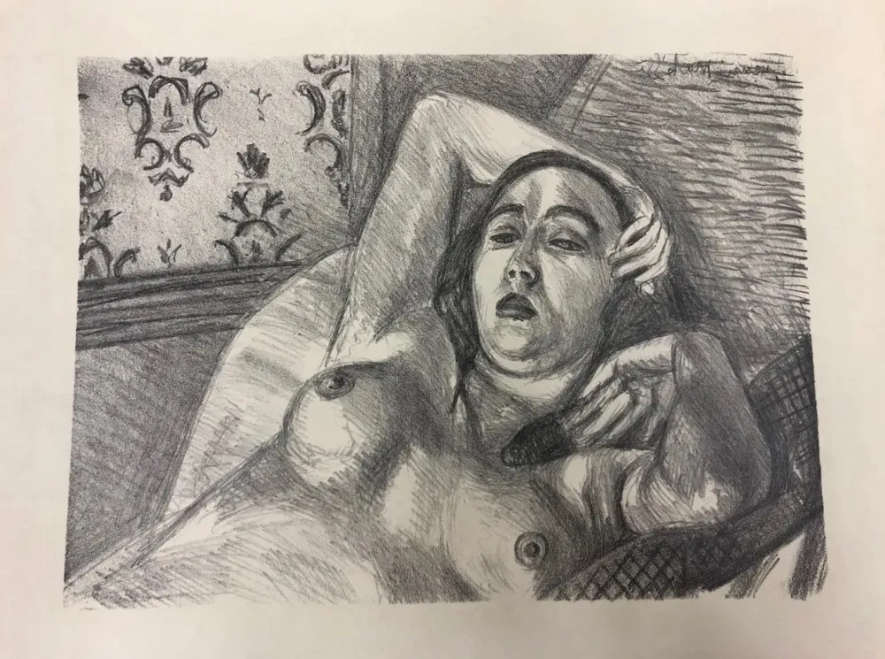 Литография Matisse - Le repos du modele