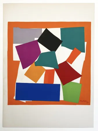 Литография Matisse - L'ESCARGOT (1953). Lithographie d'après les papiers découpés. De luxe sur Arches.