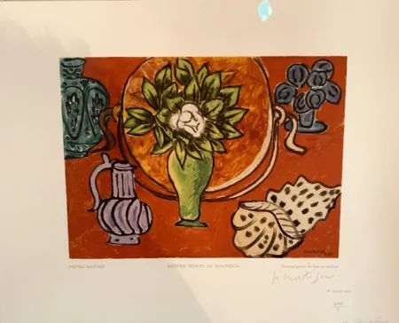 Гравюра На Дереве Matisse - Nature morte au Magnolia