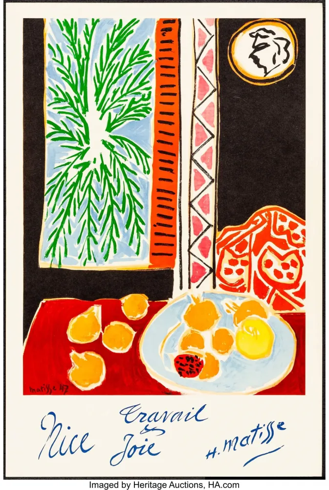 Литография Matisse - Nice, Travail et joie