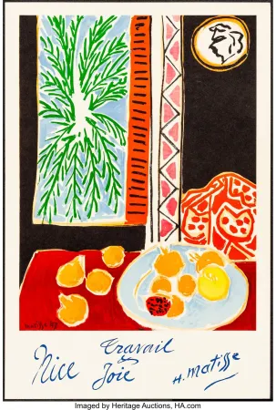 Литография Matisse - Nice, Travail et joie