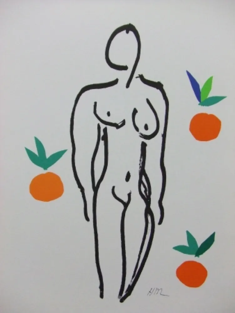 Литография Matisse - Nu aux oranges
