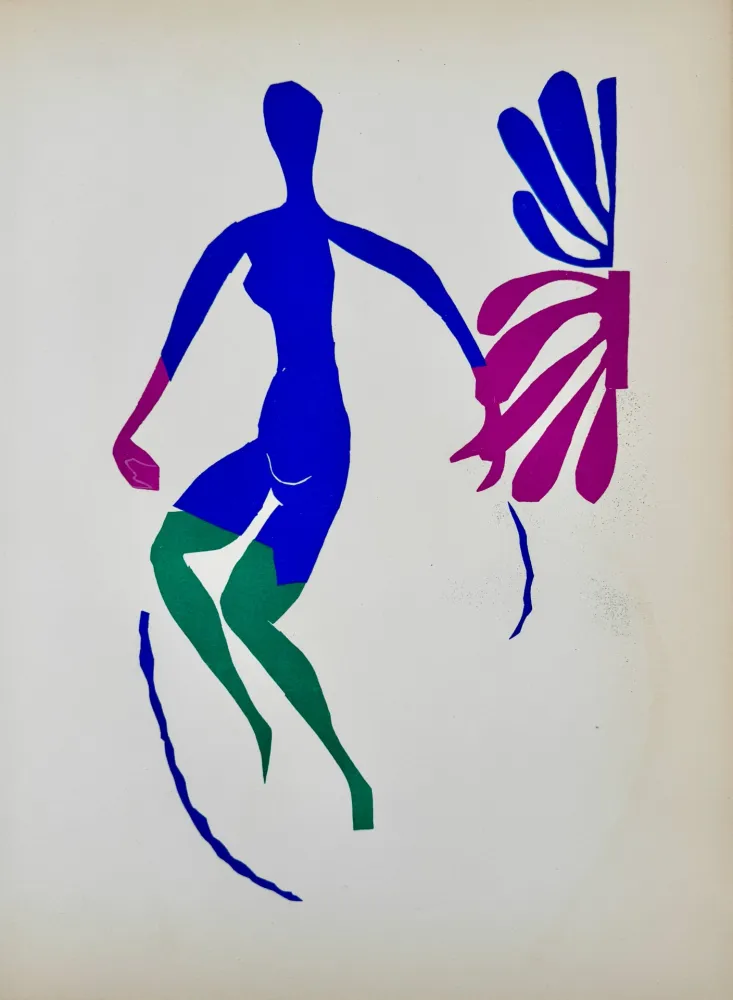 Литография Matisse - Nu bleu aux bas verts 