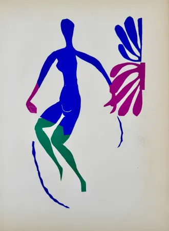 Литография Matisse - Nu bleu aux bas verts 