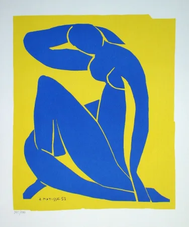 Сериграфия Matisse - Nu bleu II., 1952