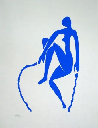 Литография Matisse - Nu bleu, sauteuse de corde