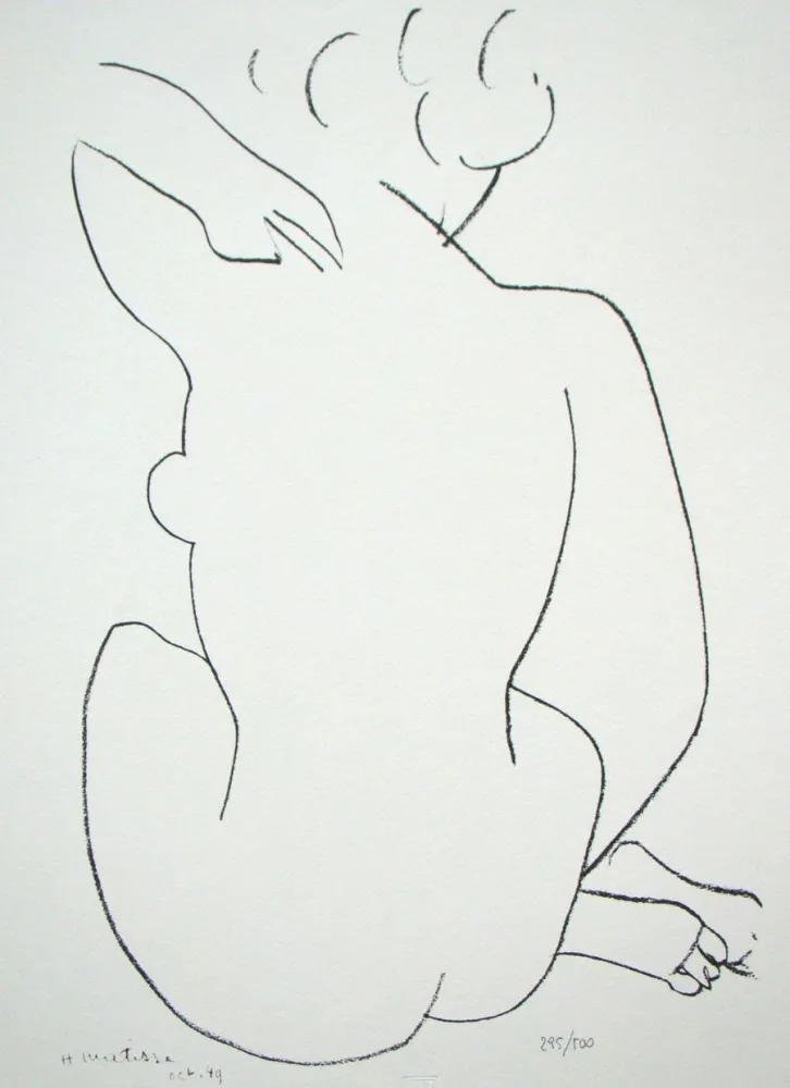 Литография Matisse - Nue de dos