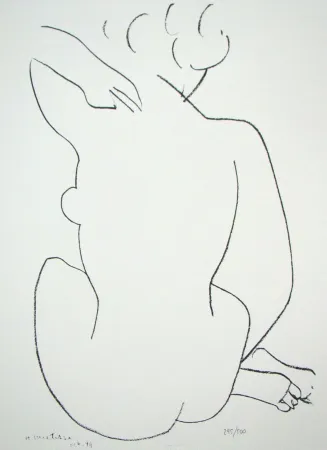 Литография Matisse - Nue de dos