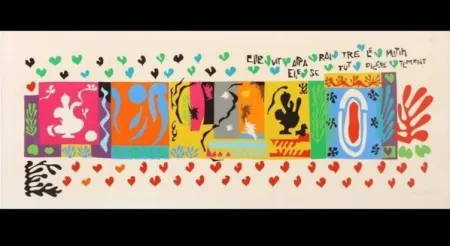 Литография Matisse - One Thousand and One Nights: Elle vit aparaitre pendant la nuit, 1950, Original Rare Lithograph on Arches paper