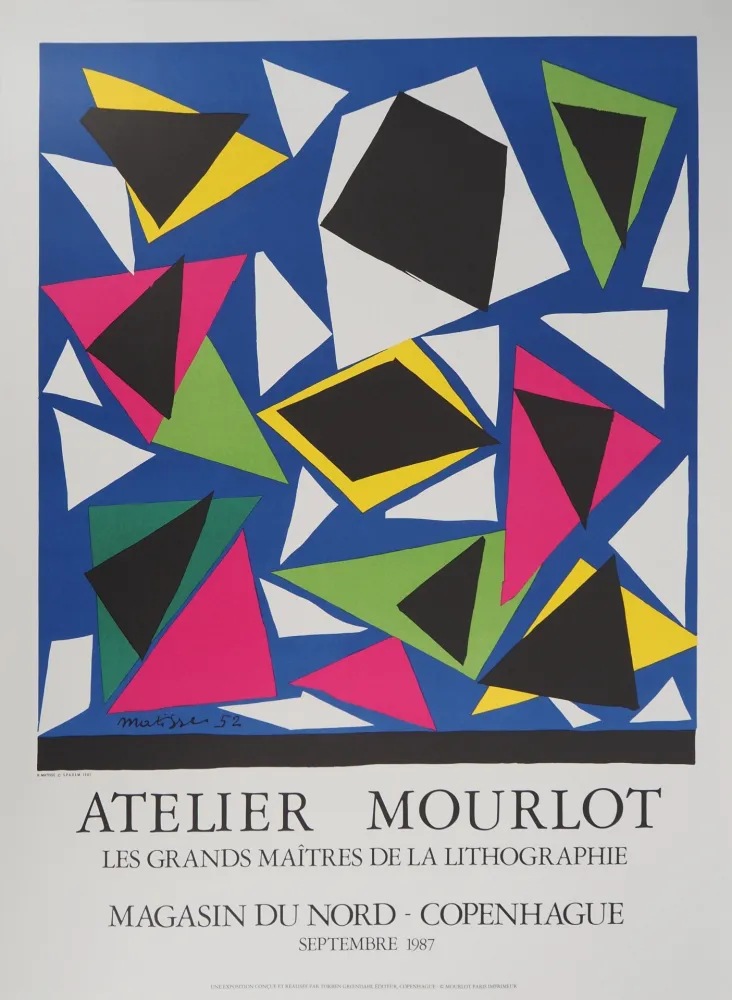 Иллюстрированная Книга Matisse - Papiers découpés, Atelier Mourlot