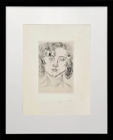 Офорт Matisse - Portrait of Marguerite Matisse