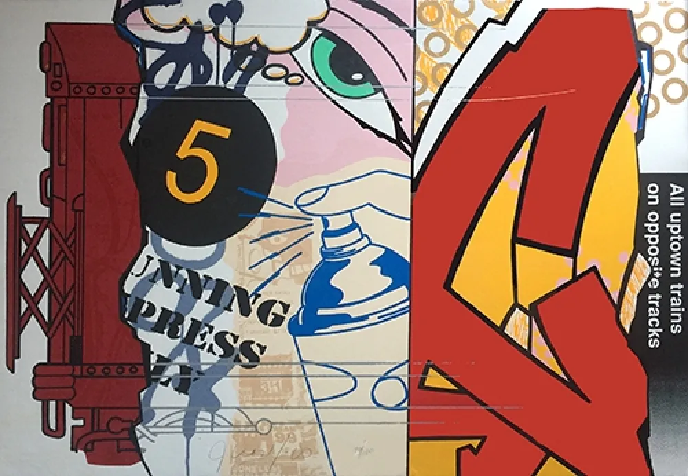 Сериграфия Matos - Uptown Trains