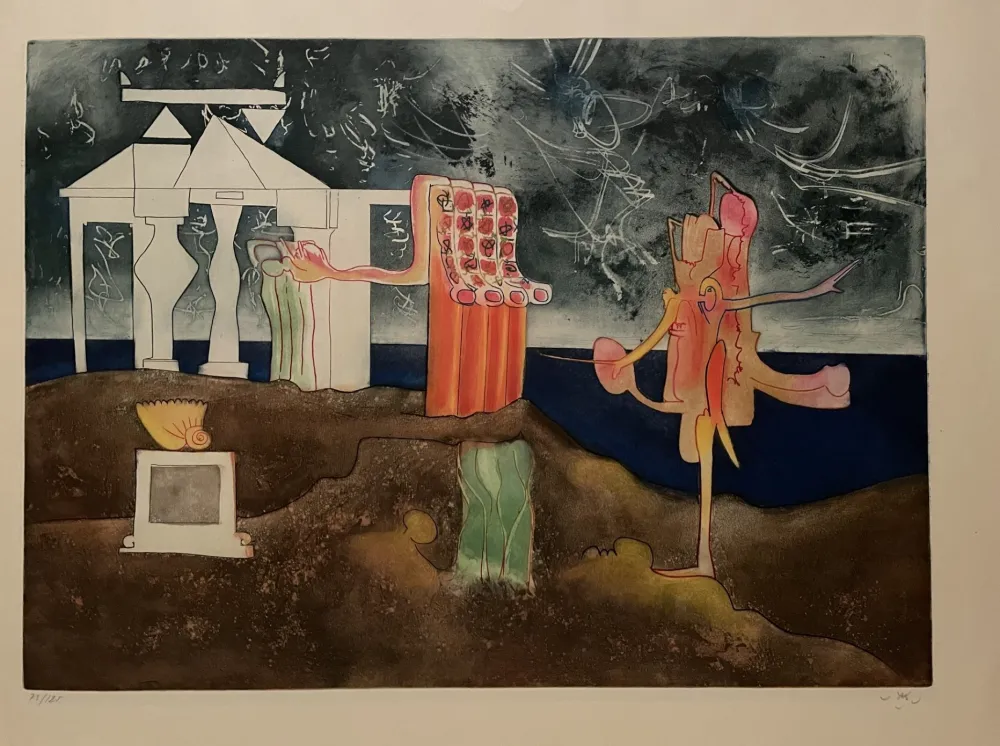 Офорт И Аквитанта Matta - 12 PM from L 'Arc obscur des heures