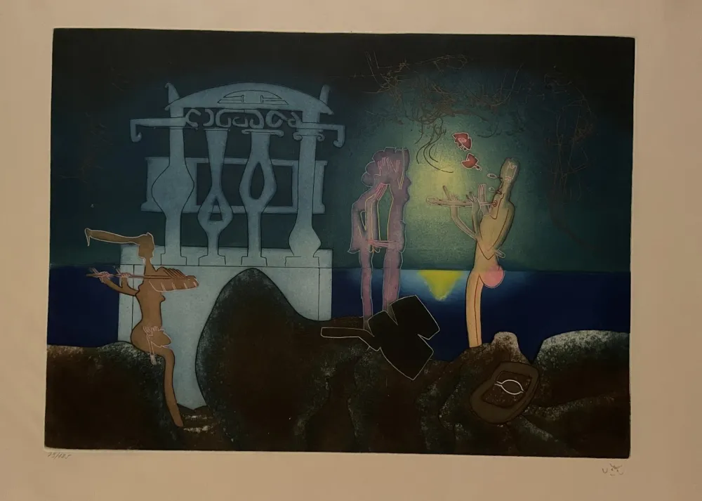 Офорт И Аквитанта Matta - 2 AM from L'Arc obscur des heures