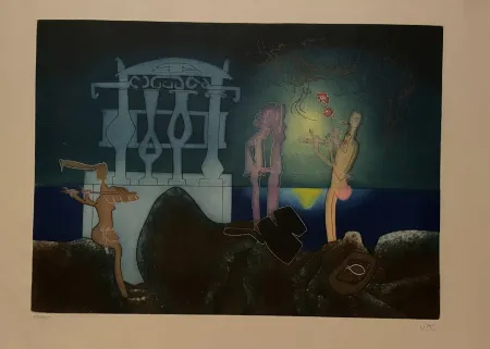 Офорт И Аквитанта Matta - 2 AM from L'Arc obscur des heures