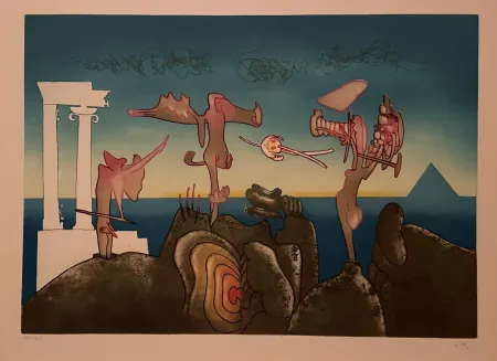 Офорт И Аквитанта Matta - 5 PM from L'arc obscur des heures