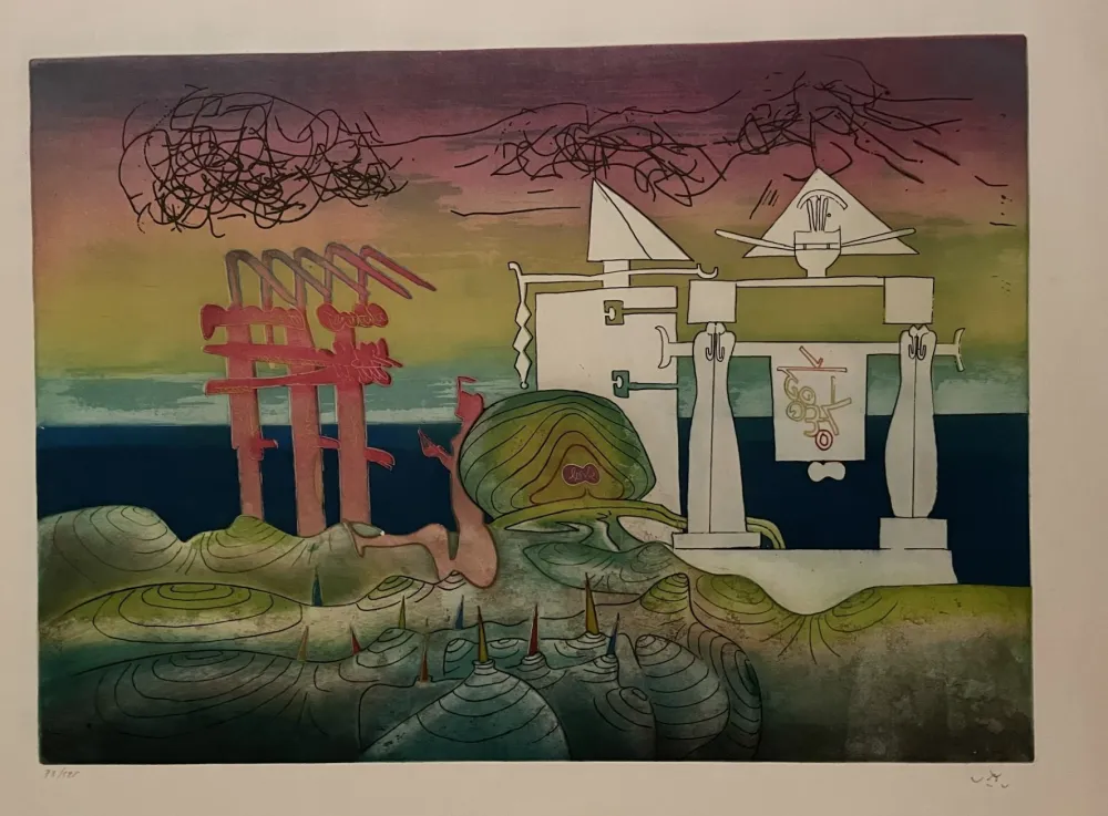 Офорт И Аквитанта Matta - 8 PM from L'Arc obscur des heures