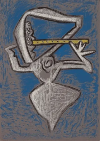 Литография Matta - Affiche pour le théâtre municipal musical, France culture, Festival d'Avignon.