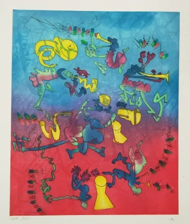 Офорт И Аквитанта Matta - Bande à Jazz