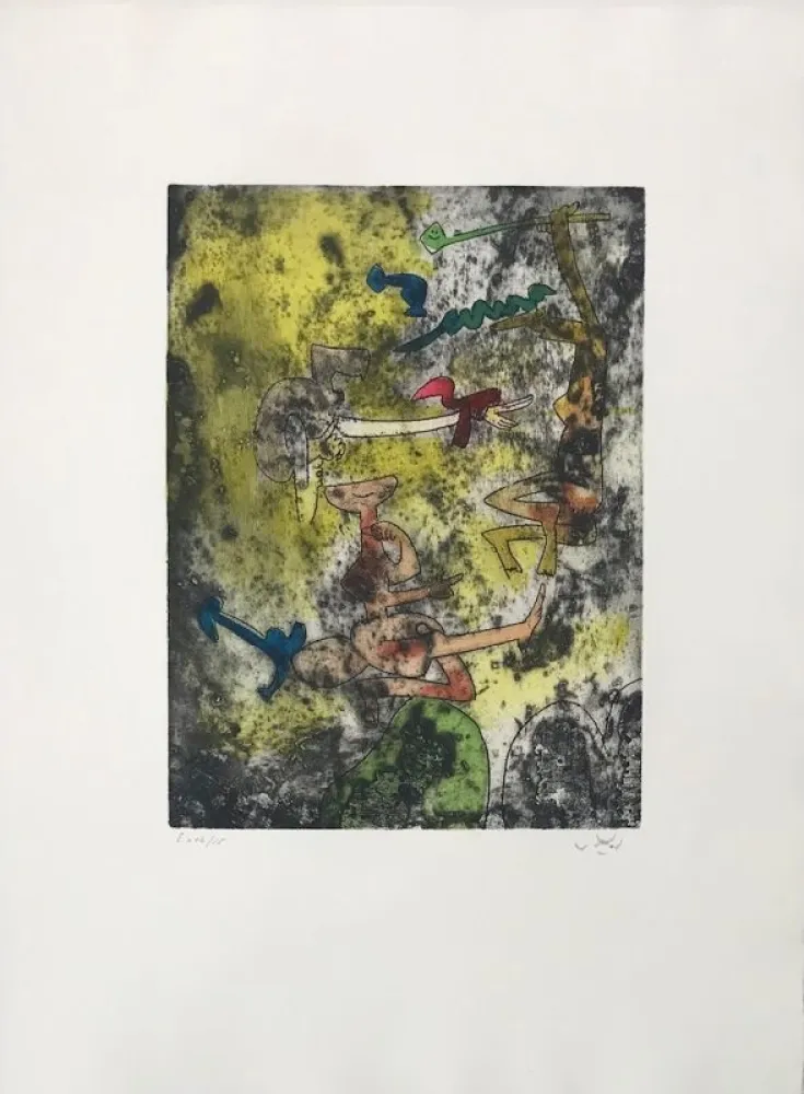 Офорт Matta - Centre Noeuds 