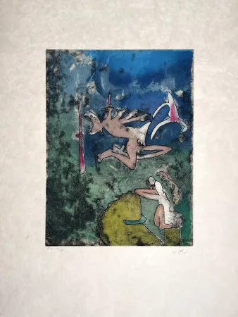 Офорт Matta - Centre Noeuds 