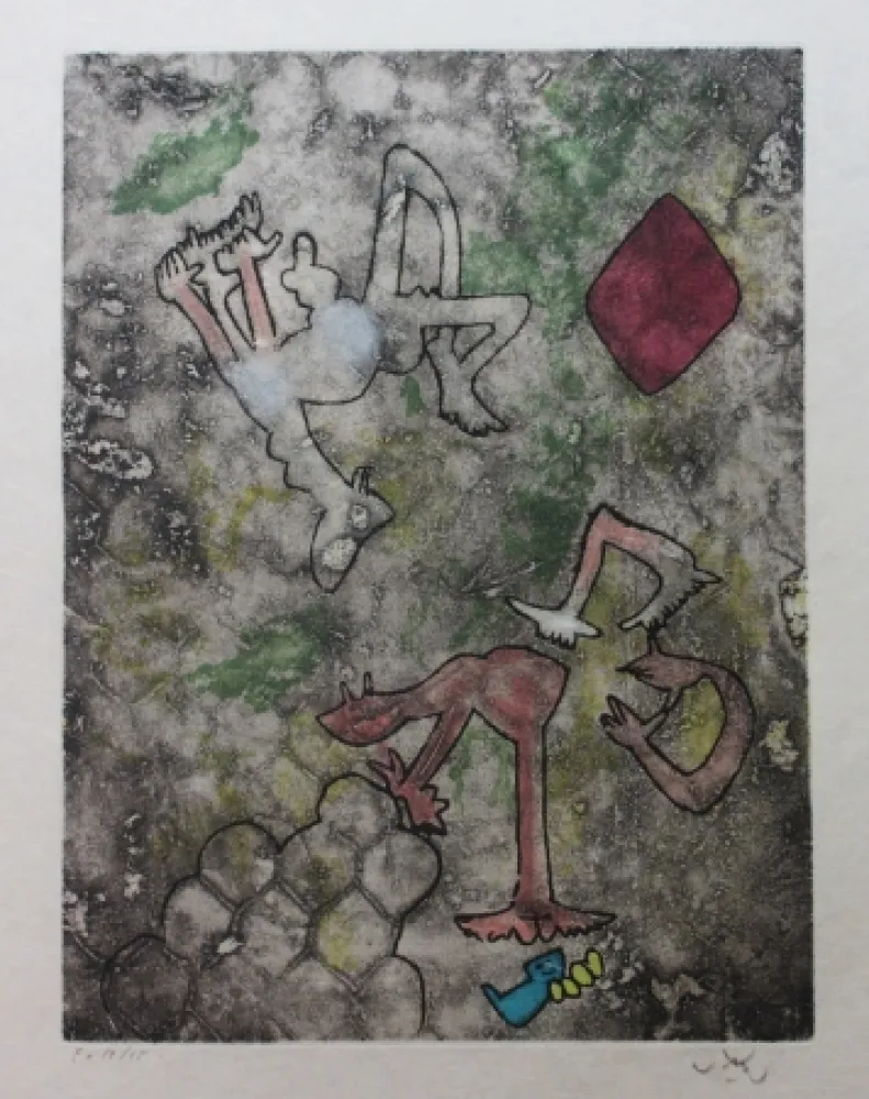 Офорт И Аквитанта Matta - Centre noeuds (Planche 2)