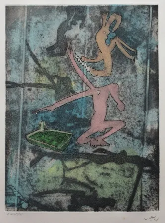 Офорт И Аквитанта Matta - Centre noeuds (Planche 4)