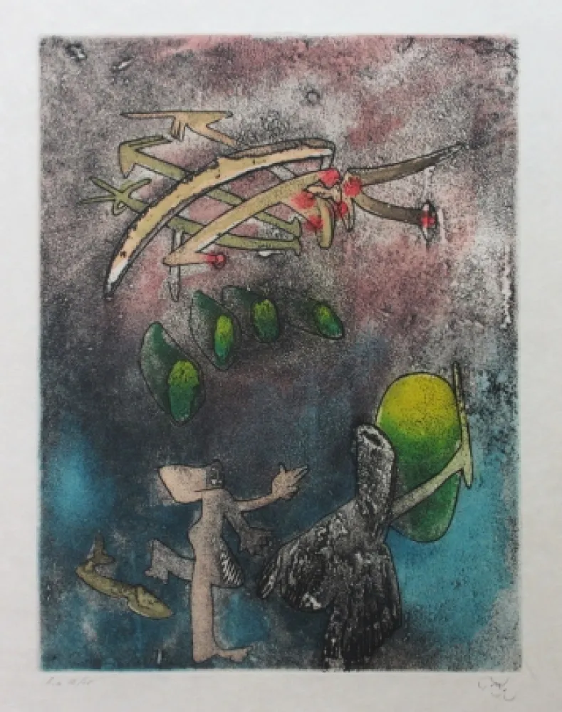 Офорт И Аквитанта Matta - Centre noeuds (Planche 6)